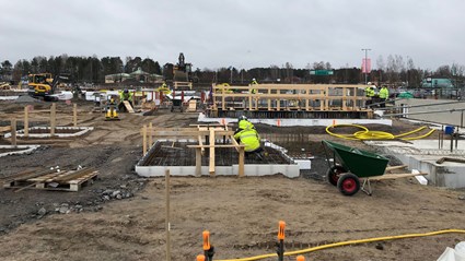 Byggnadsarbetena påbörjades under december 2018.