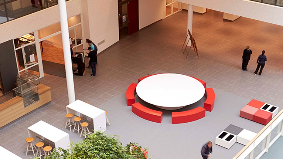 Entréplan med fokus på mötesplatser Entréplan med fokus på mötesplatser