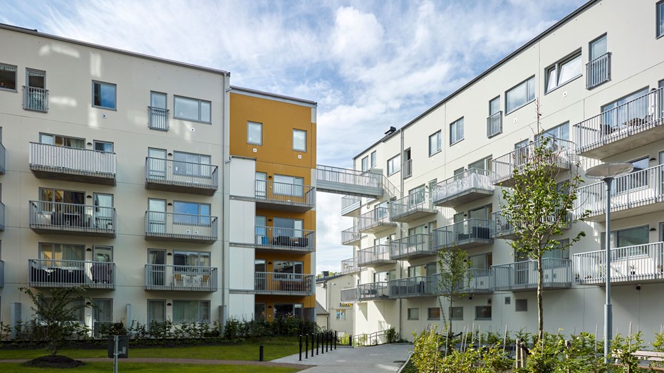 Innergården i Kvibergs Entré Innergården i Kvibergs Entré