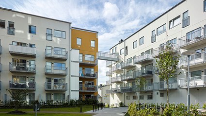 Innergården i Kvibergs Entré