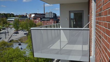 Utsikt från balkong.