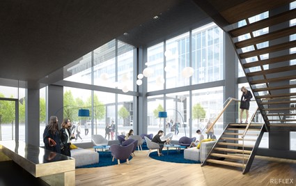 Det centrala läget i Hagastaden gör att Elite Hotel Carolina Tower blir en naturlig samlingspunkt för både gäster och allmänheten.
