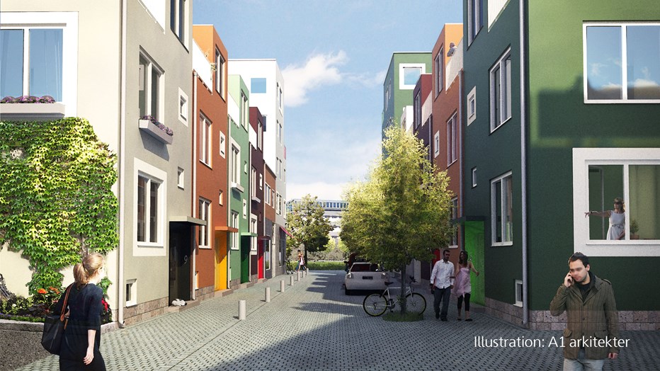 Illustration: A1 arkitekter Illustration: A1 arkitekter