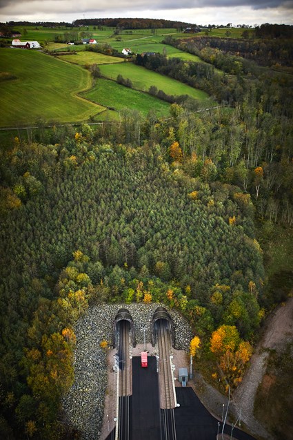 Hallandsås, flygfoto