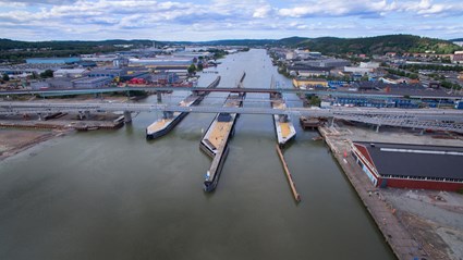 Södra Marieholmsbron togs i bruk runt påsken 2016.