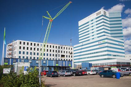 Tändstickan – en blandstad med arbetsplatser, bostäder och service.