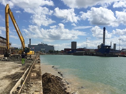 Helsingborgs stad planerar att omvandla den gamla industrihamnen till stadsbebyggelse. 
