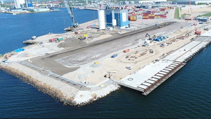 Kaj 800 i Halmstad är en viktig del av stadens infrastruktursatsning i Oceanhamnen.
