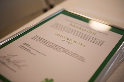 Byggnaden uppnår det högsta betyget enligt vårt egna verktyg Gröna kartan. Fotograf: Jesper Landby/Kristall kommunikation.