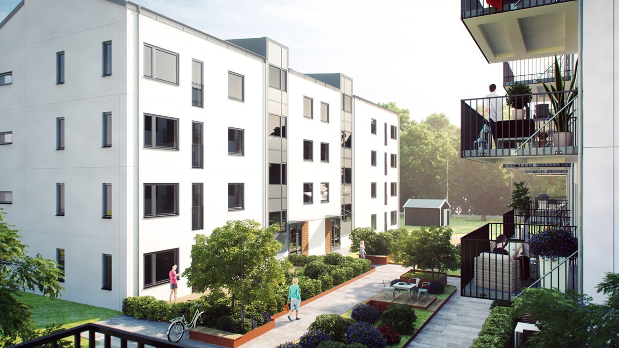 Ecolabelled aoartment blocks with 3-8 floors