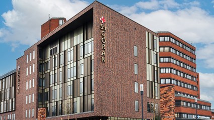 2016 fick Skanska i uppdrag att rusta upp S:t Görans sjukhus, och bygga två helt nya vårdfastigheter på 15 000 kvadratmeter vardera. Foto: Capio