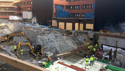 Strömmen in och ut ur sjukhuset innebar extra fokus på säkerhet gentemot tredje man.