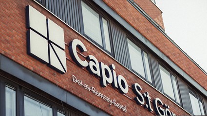 Projektet certifierades enligt Miljöbyggnad Guld och Silver. DEt innebär att sjukhuset har en hög miljöprestanda när det gäller energi, inomhusmiljö, material och klimatpåverkan. Foto: Capio