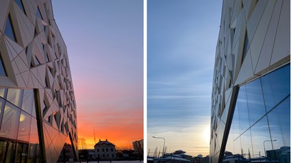 Juvelen in the sunset.