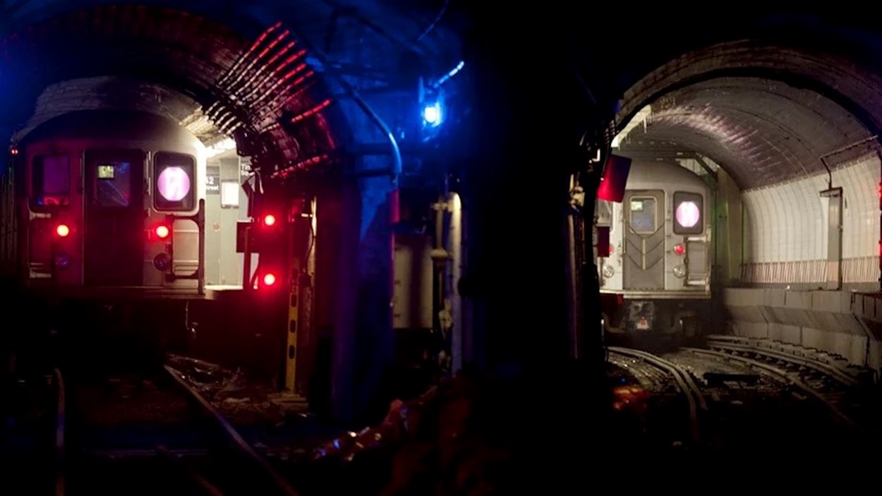 New Yorks tunnelbana.