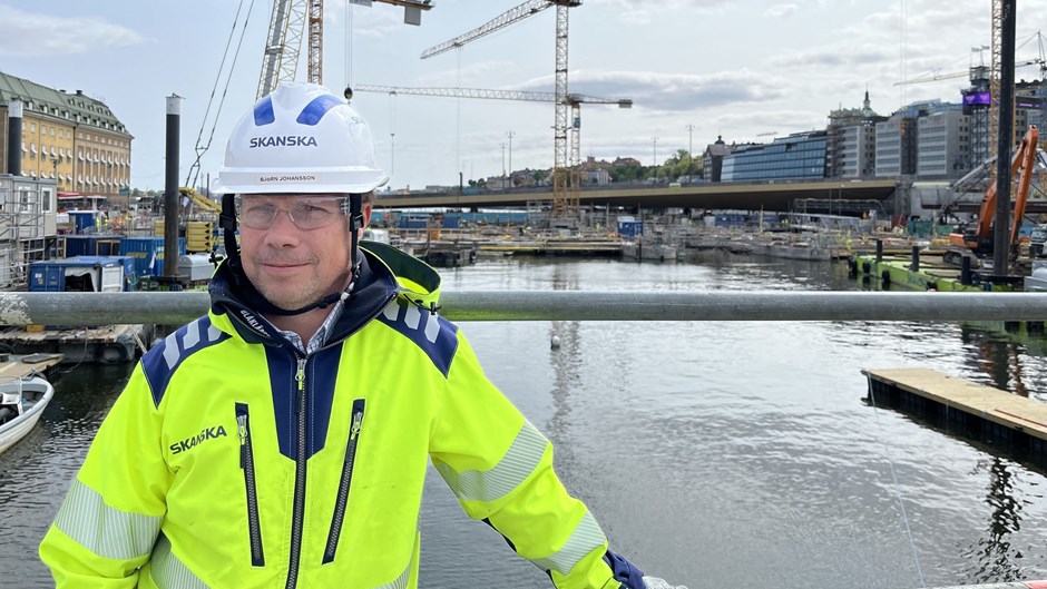 Björn Johansson jobbar i Slussen.