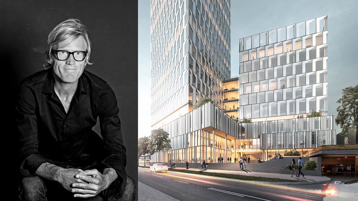 Citygate, ett 35 våningar högt hus i Göteborg. Ritat av Henning Larsen Architects och Soren Ollgaard.