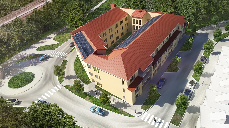 Skanska is building a green retirement home in Sollentuna.