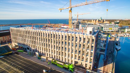 Under arbetet med Linnéuniversitetet läggs stort fokus på en hållbar byggprocess.