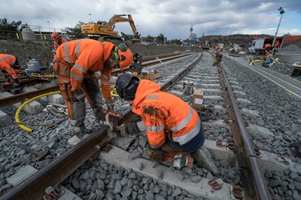 Totalt anlägger vi 4 000 spårmeter nytt spår.