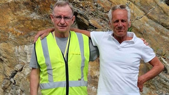 Bröderna Henriksson har tillsammans jobbat 100 år på Skanska.  