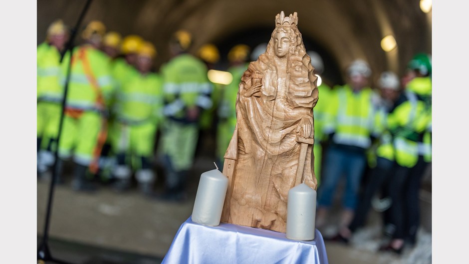 Sankta Barbara är gruvarbetarnas och tunnelbyggarnas beskyddare.