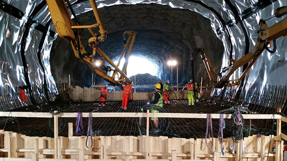 Tunneln var en utmaning där vi fick användning av vår erfarenhet. 