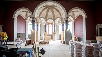 Nu släpps ljuset åter in i Nationalmuseum.                              Foto: Urban Jörén