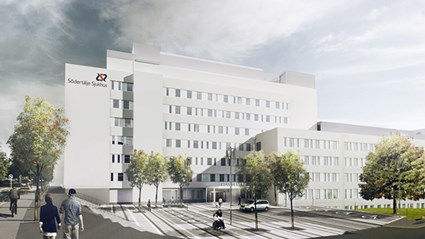 På det nya akutsjukhuset utökas vårdkapaciteten väsentligt.