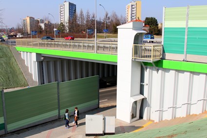 Viaduct in the route of Krakowska Street in Rzeszów