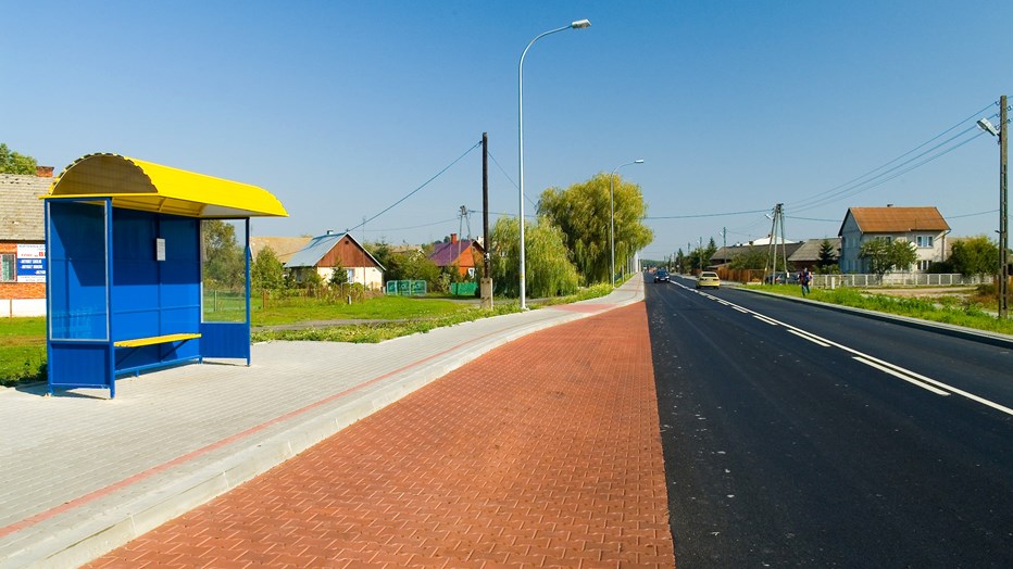 Warszawska Street in Tarnobrzeg Warszawska Street in Tarnobrzeg