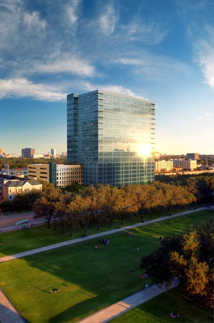 View from Water Wall park