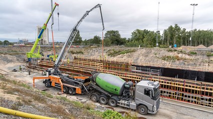 The Green concrete from Skanska can now be used in infrastructure projects.
