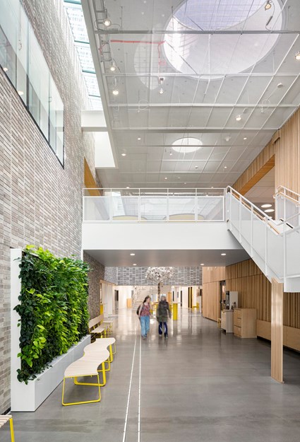 I en byggnad ska universitetsbiblioteket finnas medan de övriga två har lärosalar, kontor och laboratoriesalar.