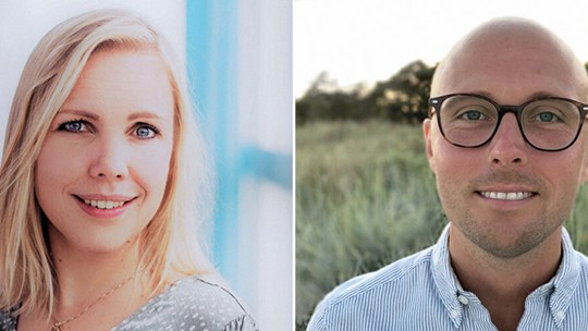 Carl Bolin, strategisk inköpare och Sofie Lagerblad, distributionschef för E.ON:s fjärrvärmeverksamhet i Malmö.