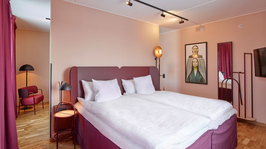 Här trivs gästerna. Foto Scandic Interiör hotellrum.
