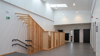 Förskolan har två våningar.