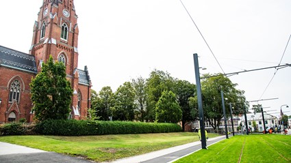 Skanska har byggt en ny spårväg mellan Lunds Central och ESS.