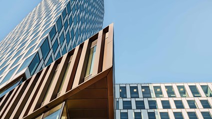 Citygate med sina skarpa arkitektur och spännande vinklar 