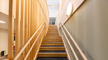 Förskolan är byggd med hållbara materialval.