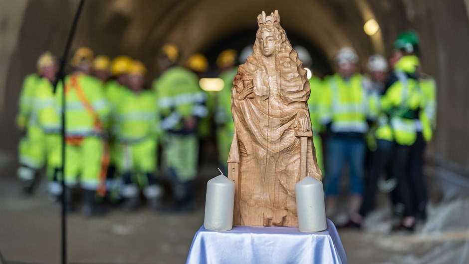 Sankta Barbara är gruvarbetarnas och tunnelbyggarnas beskyddare.