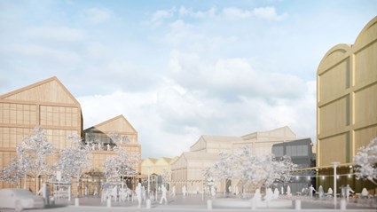 I Växjö planeras det för den smarta och hållbara stadsdelen Crossways Växjö.
