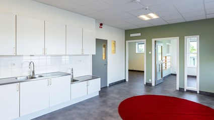 The kitchens are practical and modern.