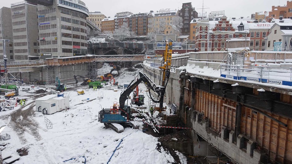 Södermalm under vintern.