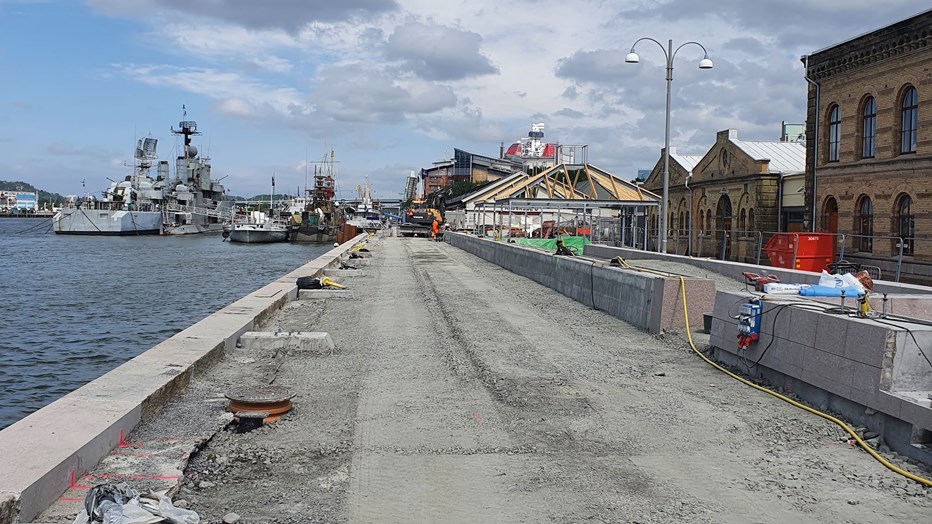 In March 2022, phase two started, picking up where the first phase left off. Phase 2 of Packhuskajen.