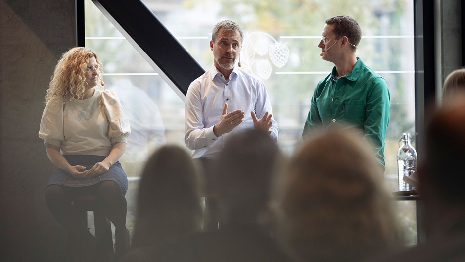 En panel bestående av Malmös Stadsbyggnadsdirektör Marcus Horning, Jenny Holmquist, hållbarhetschef på MKB/ordförande för LFM30 och Skanska Sveriges vd Magnus Persson