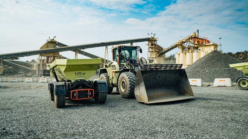 Dumper och hjullastare tillsammans