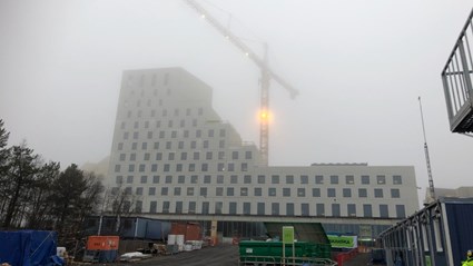 The hotel is a new landmark and a meeting place in the new Kiruna.