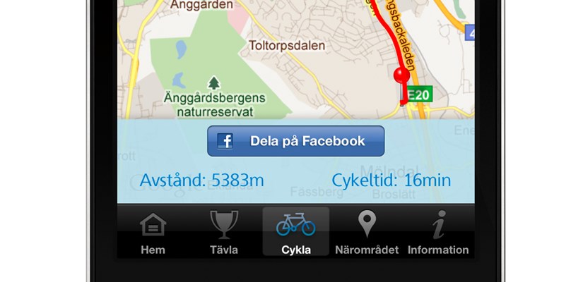 Skanskas Cykla Hem-app Skanskas Cykla Hem-app