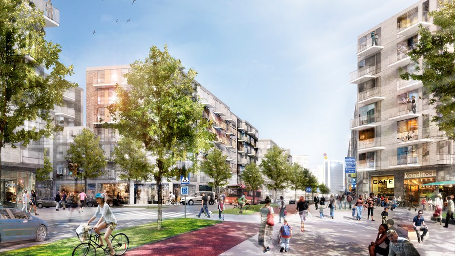 A pleasant neighborhood is the goal for Täby Park. A pleasant neighborhood is the goal for Täby Park.